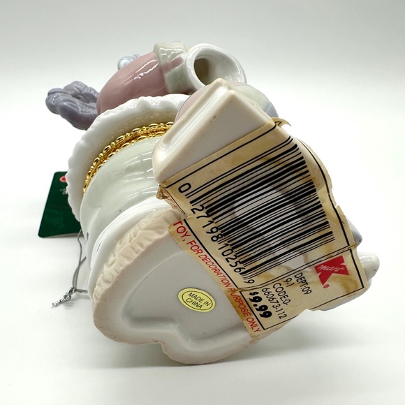 Large Teddy Bear & Toys Trinket Box Christmas Trim A Home K-Mart Vintage - Picture 10 of 14